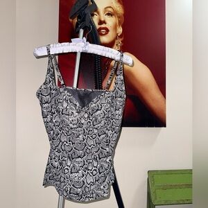 Christina Monochrome Snake Print Camisole
